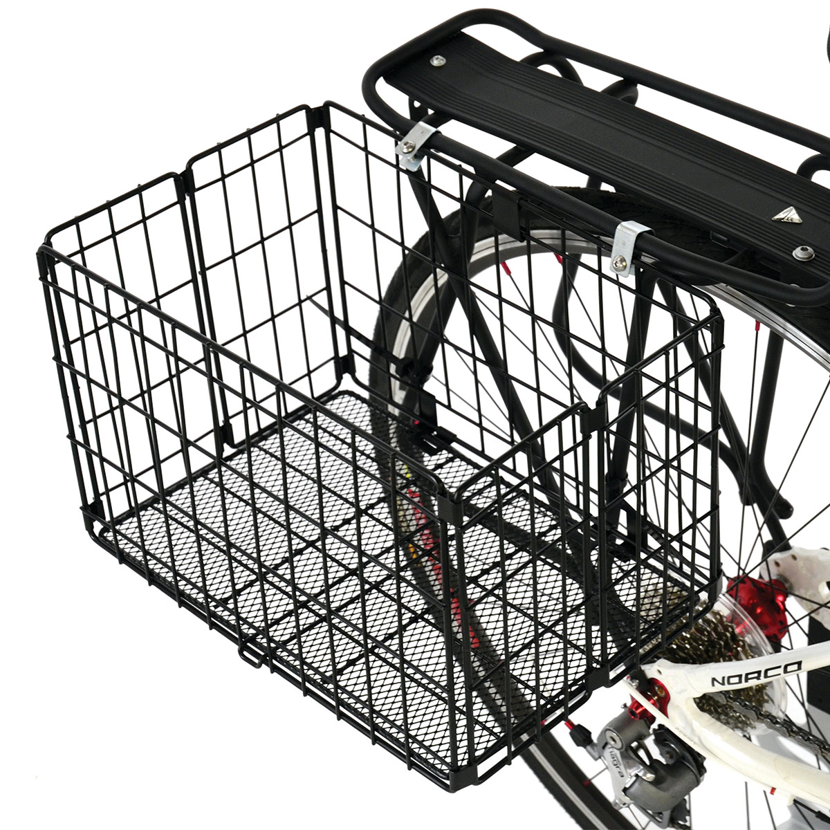 folding rear bike basket