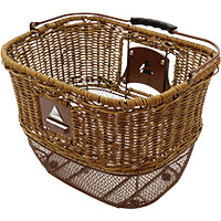  ANZOME Deluxe Pet Bike Basket, Adjustable Fit Front